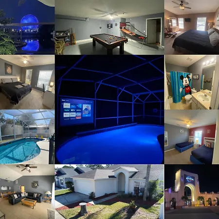 3 Bedroom Villa With Poolside Cinema And Games Room Close To Theme Parks Sleeps 6 Plus 2